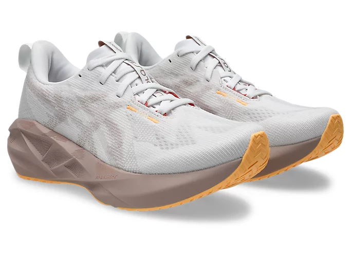 Asics Novablast 5 White/Fawn (D) Womens - Image 2